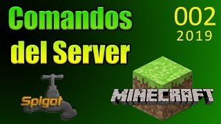Principales comandos del server - Curso Programación con Minecraft 2019