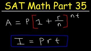 Simple interest and Compound Interest - SAT Math Part 35