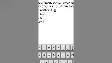 Color text/message in growtopia