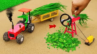 Diy diorama making mini grass chopping machine science project @funworldsociety