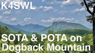 Drive-Up Summit with Spectacular Views: A quick SOTA & POTA combo activation on Dogback Mountain!