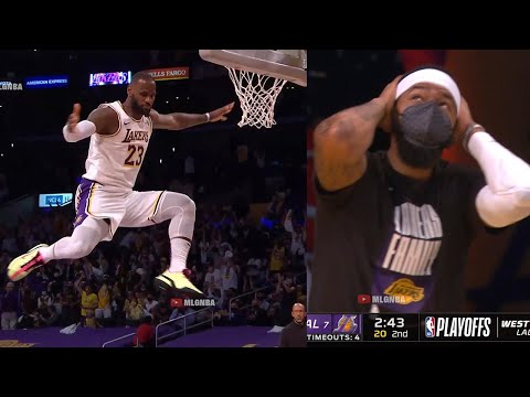 LeBron James shocks the Lakers with alley-oop off the glass💀Lakers vs Suns Game 4