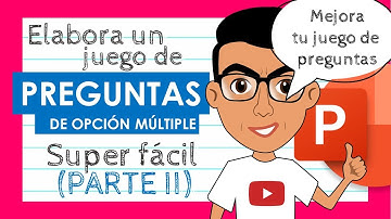 ❓ ELABORA UN JUEGO DE PREGUNTAS DE OPCIÓN MÚLTIPLE  🎮 EN POWERPOINT PASO A PASO (PARTE II)