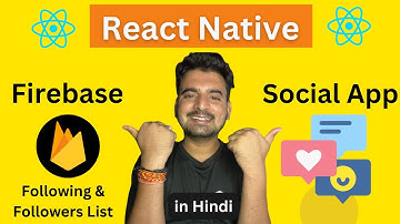 React Native Firebase Social App- Followers & Following List 🔥 | in Hindi | Engineer Codewala