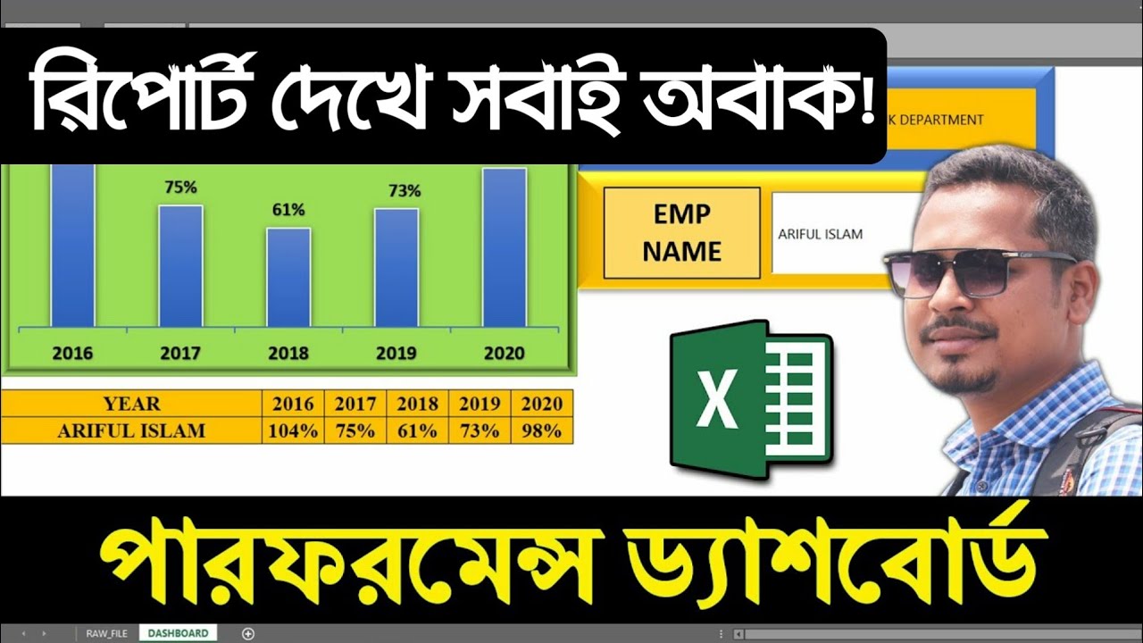 How to Make Dashboard in Excel || Make a Performance Dashboard in MS