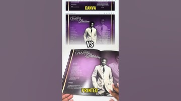 Printed vs Canva How Your Funeral Program Really Looks!#GraphicDesign #CanvaTutorial #FuneralProgram