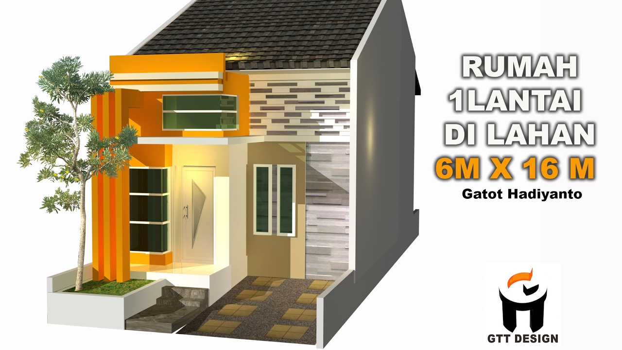 Terbaru 43 Desain Rumah Minimalis Lebar 6 Meter 1 Lantai