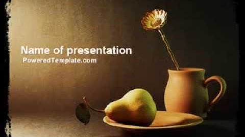 Still Life PowerPoint Template by PoweredTemplate.com