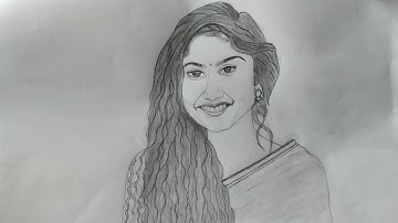 Actress Sai Pallavi Pencil Drawing Video// How to draw Sai Pallavi// Drawing Sai Pallavi