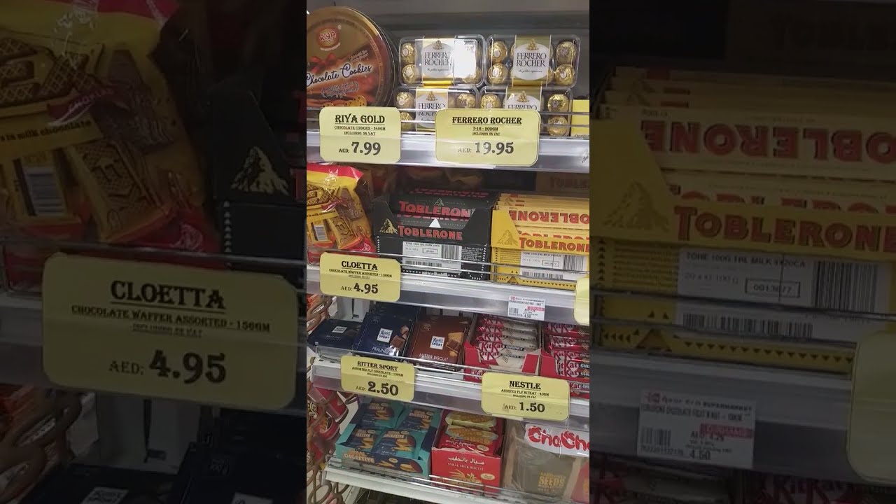Dubai City Prices Chocolates Toblerone Chocolate More Food Travel N Tour 6