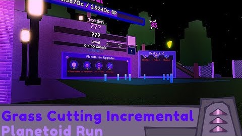 Planetoid Difficulty 1 Run | Grass Cutting Incremental