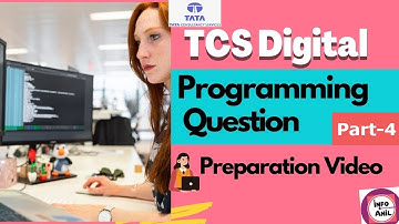 Programming Question TCS Digital | TCS Digital Programming Question | TCS Digital Wings | Infoanil