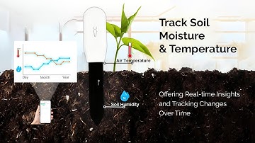 AFRA Smart Soil Moisture Sensor — 2-in-1 Bluetooth Moisture Meter and Temperature Tracker