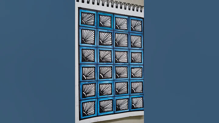 Day 27 of 100 days Blue Color Zentangle Pattern Challenge|| #zentangle #art #doodle @ArtCraftBlissAR