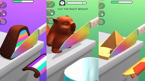 Asmr Slice Gameplay | New Update-level 31,33 walkthrough