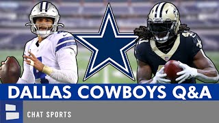 Cowboys Rumors Mailbag: Alvin Kamara Trade? Dak Prescott Trade Value? 2024 NFL Draft Sleepers?