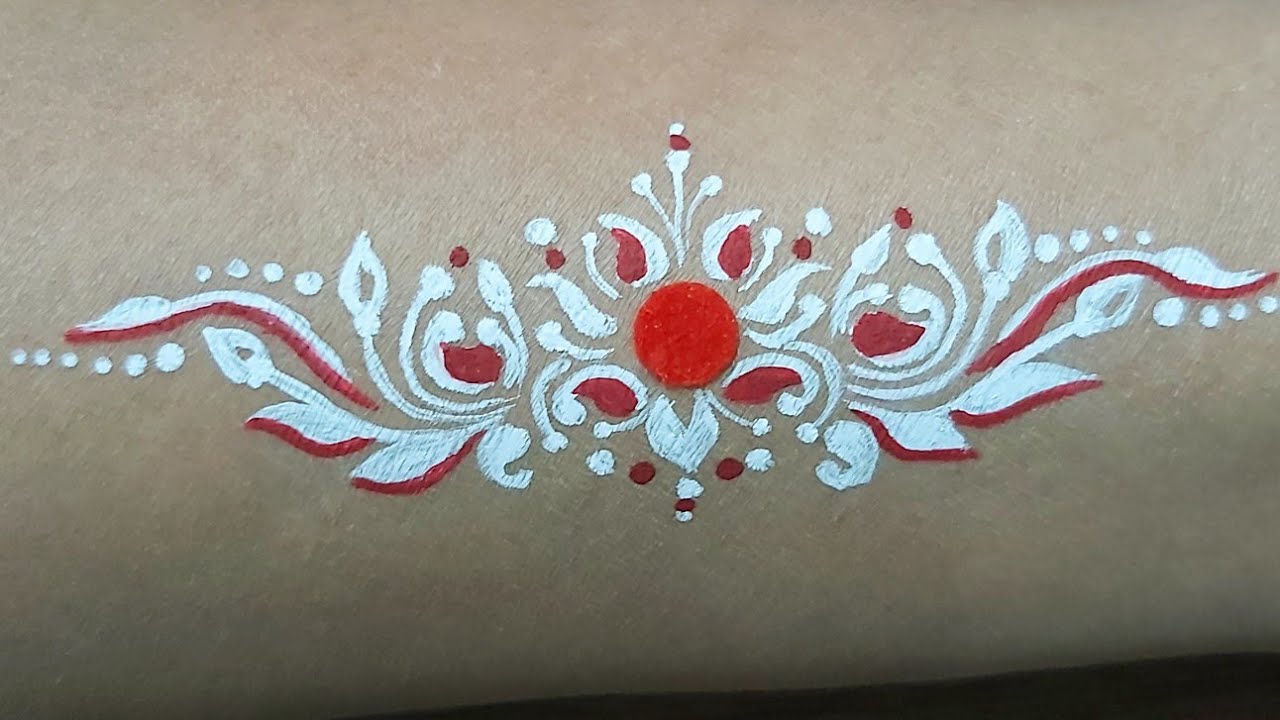 Kumkum design  💕 Chandan Art 💕 Kolka design for beginners 💕 SULIPA CREATION