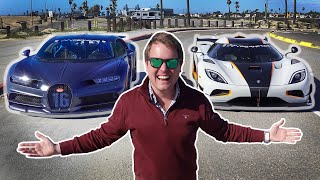 Bugatti and Koenigsegg TAKEOVER! My First Drive in a Chiron Sport '110 Ans Bugatti'