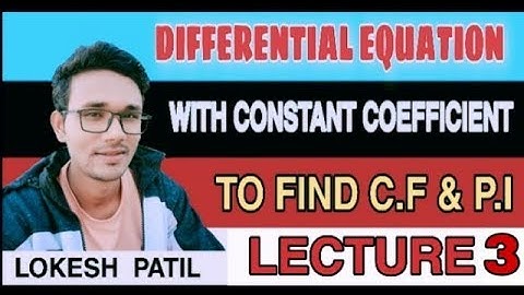 find CF and PI examples || Higher Order Linear Differential Equations