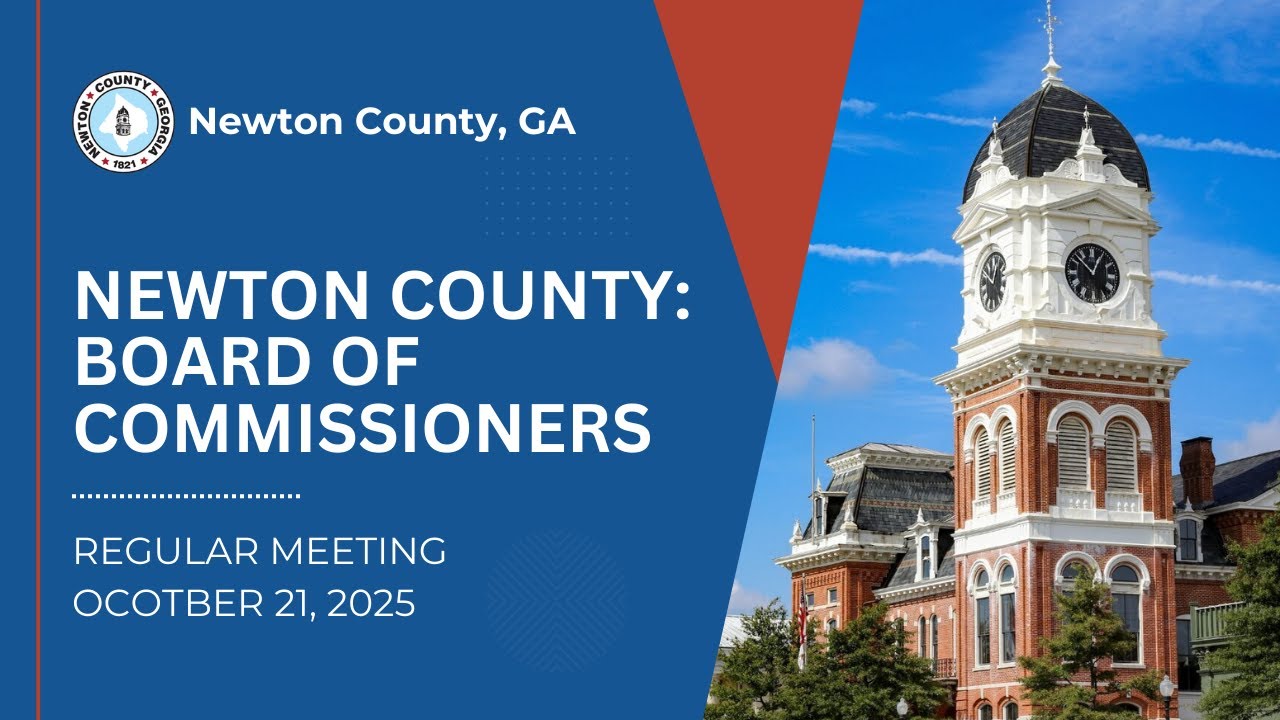 Newton County BOC Regular Meeting October 21, 2025