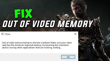How to Fix Black Myth Wukong Out Of Video Memory Error PC