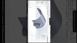 Solidworks Fail fillet surface, knit surface, and thicken. #solidworkssurface