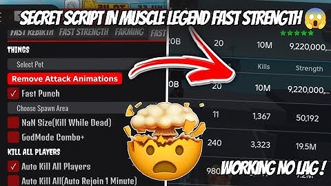 "TOP SECRET MUSCLE LEGENDS SCRIPT 💪 AUTO FARM LIKE A PRO (ROBLOX 2025)
