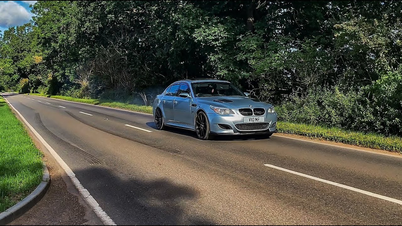 Unleashing the Beast: BMW M5 V10 Acceleration and Fly By with Muffler ...