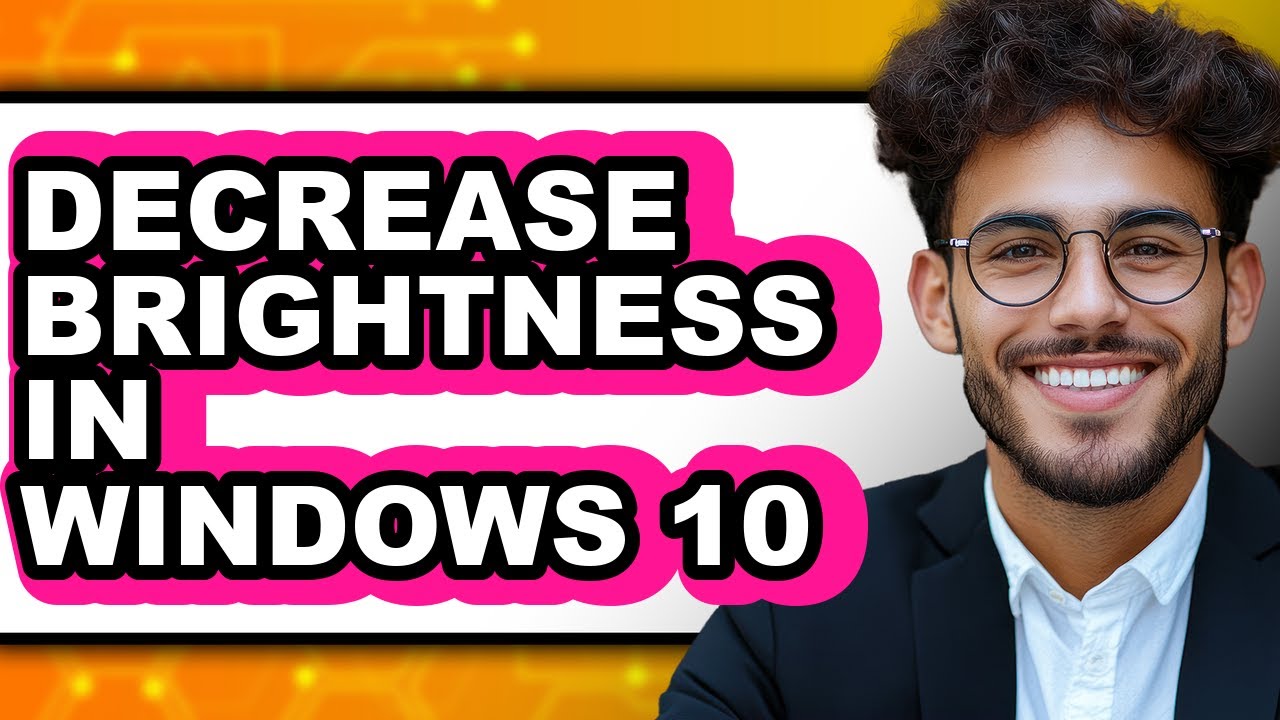 How to Decrease Brightness in Windows 10 (only Way) - YouTube