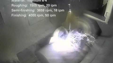 Titanium Impeller Machining on a D300 5-Axis VMC
