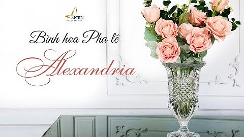 Lọ hoa pha lê Alexandria - Bohemia Tiệp Khắc