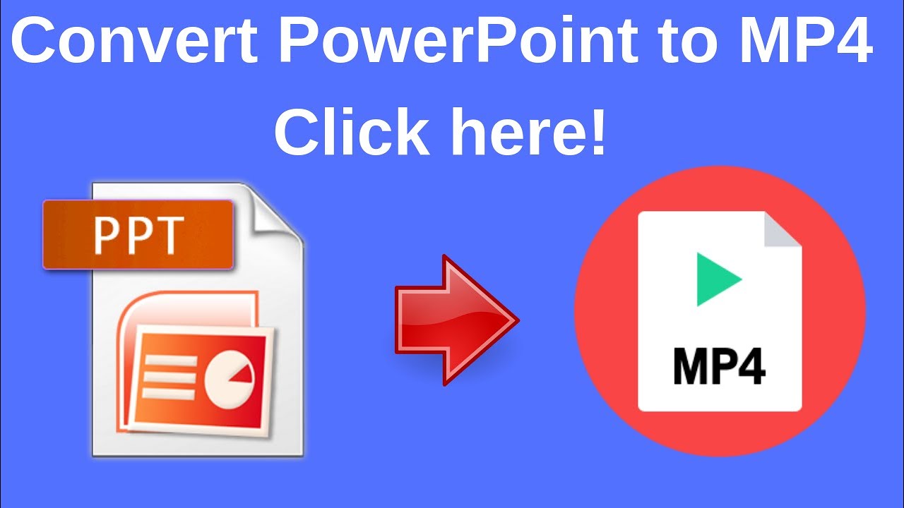 how to change powerpoint presentation to mp4