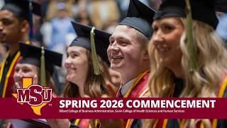 MSU Texas Graduation Spring 2026 (2 p.m. Ceremony)