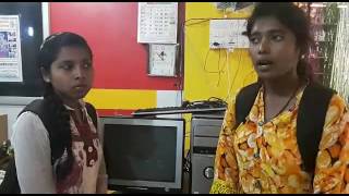 Two sisters from banglore receives pc