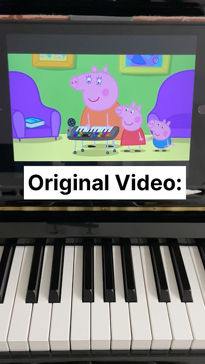 Did Peppa Pig play the Piano CORRECTLY?? 🫣👀 #shorts #piano #funny #pianotutorial