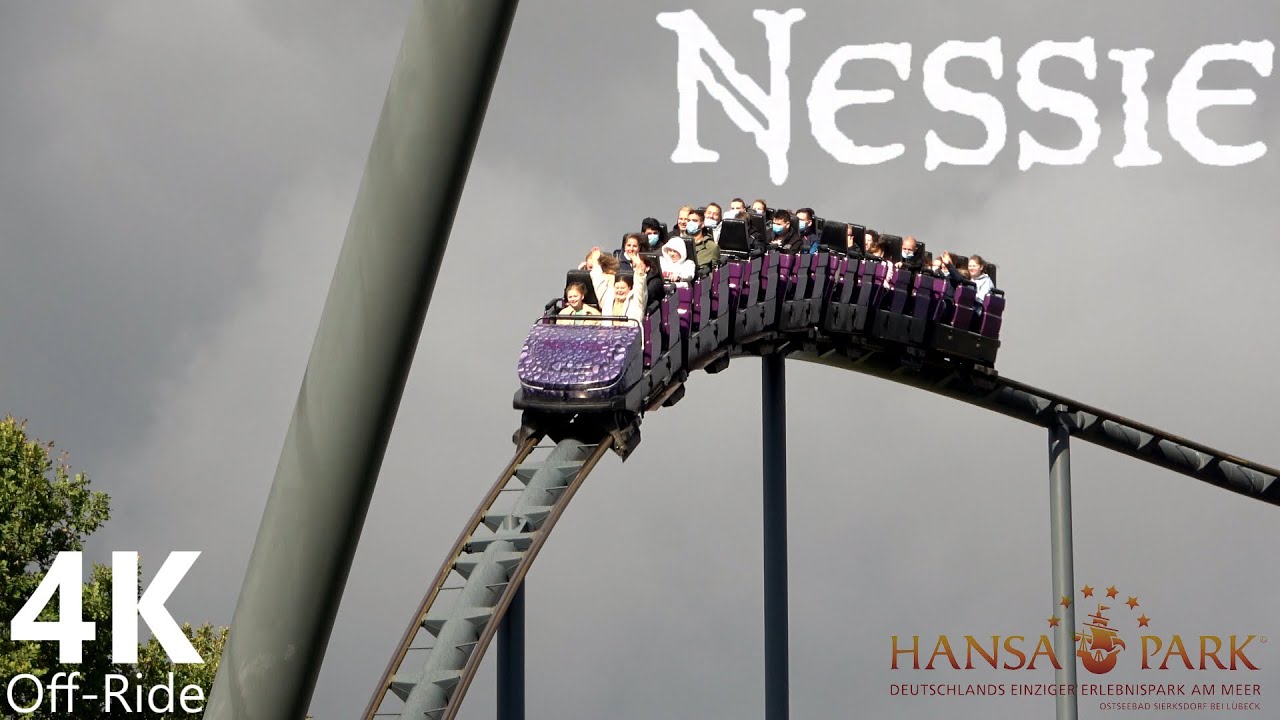 Nessie 4K UHD Off-Ride 2021 - Hansa-Park - Schwarzkopf Looping Racer - Cinematic