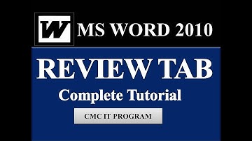 Review Tab in MS Word 2010 ||How to Use Track Changes in MS Word in Hindi