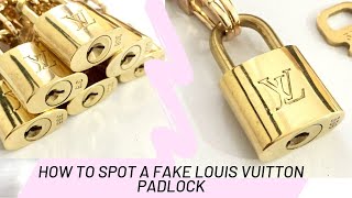 How to Authenticate a Louis Vuitton Padlock 