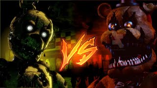 NIGHTMARE FREDDY VS SPRINGTRAP Kronno Zomber & Zarcort ft.Piter-G #kronnozomber #zarcortgame #fnaf