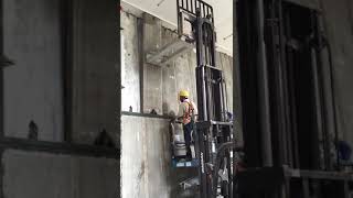 Fastest Way to Install Wall Panel using Forklift | Singapore Construction