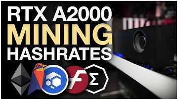 RTX A2000 Mining Hashrates (Ethereum, Ergo, Ravencoin, Firo, Flux)