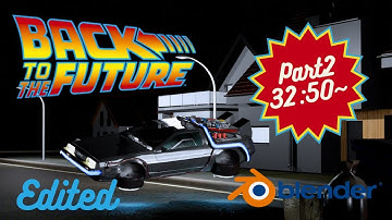 Back to the future recreate with blender!!! Edited with Davinci resolve for the first time
