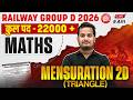 RRB Group D Maths Classes 2026 | Mensuration 2D - Triangle | Railway Group D Maths By Shubham Sir