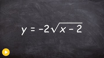 How to graph the equation of a square root