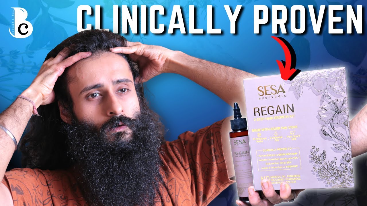 A Clinically Proven Ayurvedic Hair Oil For Hair Loss | Sesa Regain Hair  Growth Kit | Bearded Chokra - YouTube