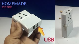 HOW TO MAKE MULTIPLEX WITH USB CHARGER ADOPTER 3 PIN PLUG. 💯 #MULTIPLEX #USB #HOW_TO_MAKE #ADOPTER