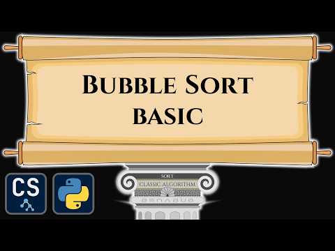 Bubble Sort basic Algorithm Visualization | Step by Step Python Code Animation