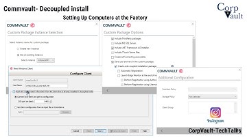 #Commvault - Decoupled Install (v11) - Setting Up Computers at the Factory (For Beginners)