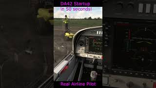 MSFS DA42 Startup in under 50 seconds! #aviation #realpilot #aviation #flightsimulator