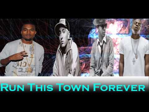 Jay Z Ft Kanye West Drake Eminem Rihanna Run This Town Forever HD